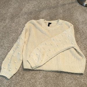 Cream knit sweater